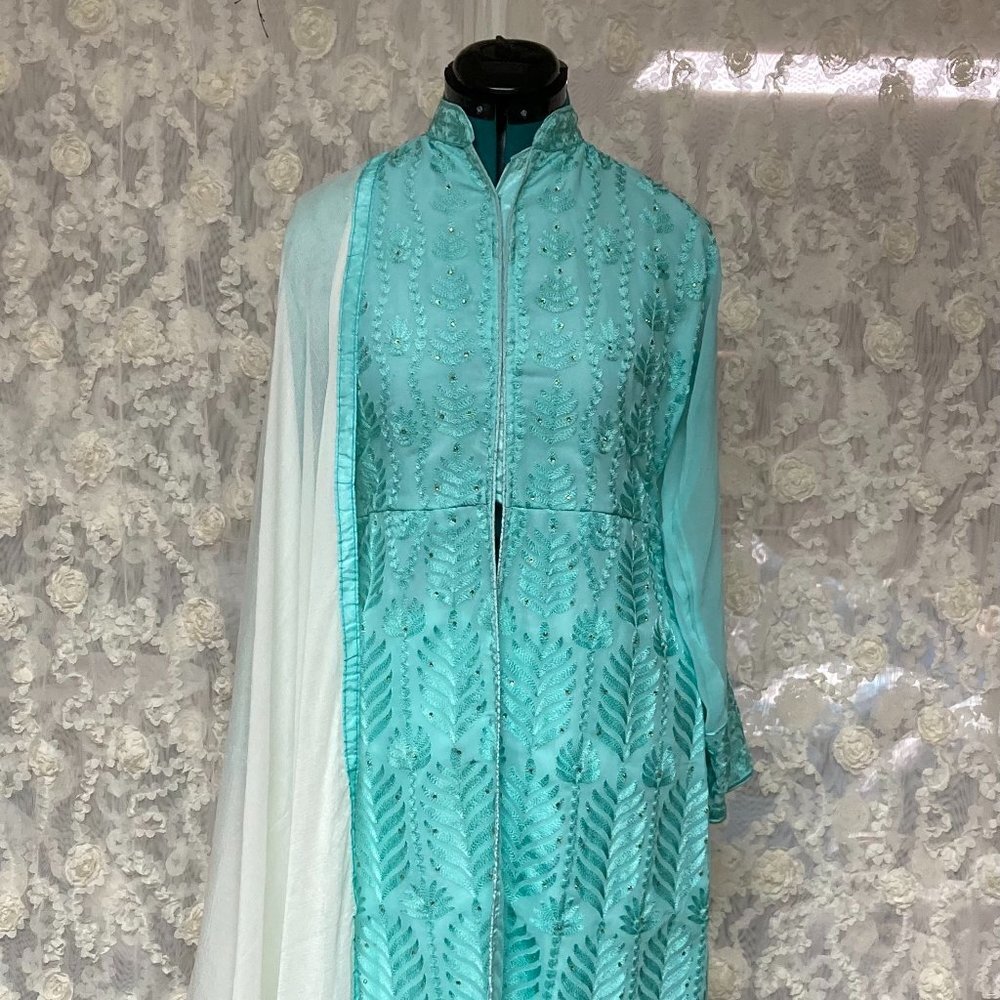 Mint Green Salwar Kameez Suit Set
